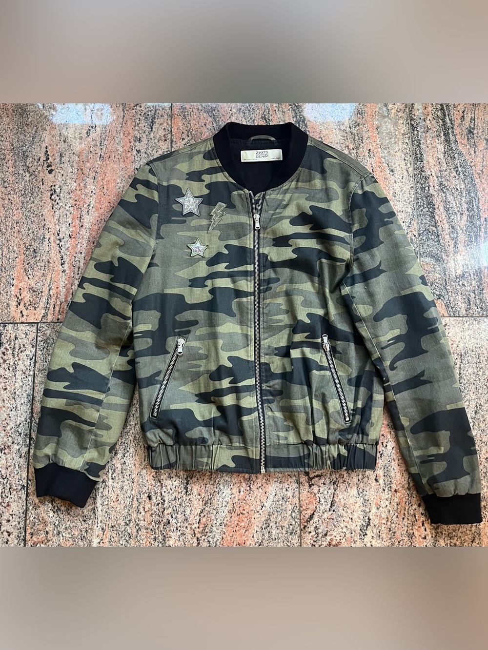 ZARA bomber jacket woman’s sz M camo